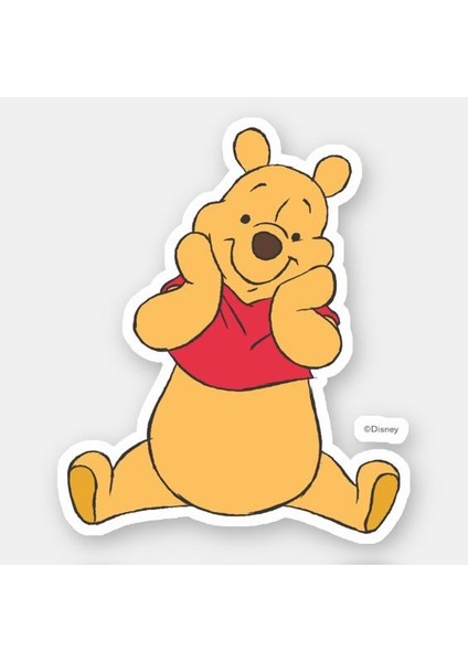 Zobarmarkt Winnie The Pooh Sticker, 10 cm