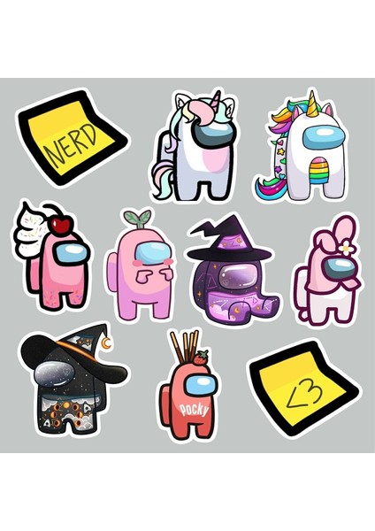 Among Us Temalı Laptop Notebook Tablet Sticker Set