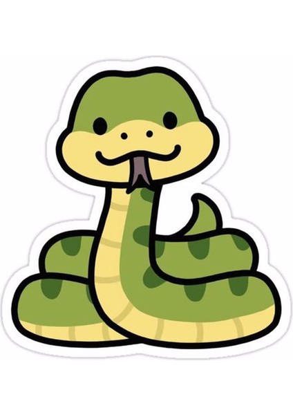 Zobarmarkt Yılan Temalı Defter Ajanda Planner Laptop Sticker, 7 cm