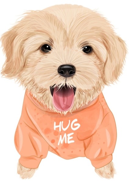 Hug Me Köpek Sticker