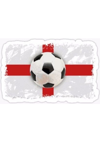 England Futbol Sticker Çıkartma 15 cm