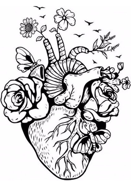 Zobarmarkt Kalp Baskılı Defter Ajanda Planner Laptop Sticker, 5 cm