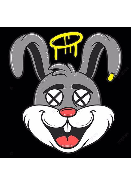 Zobarmarkt Bugs Bunny Temalı Defter Ajanda Planner Laptop Sticker, 5 cm