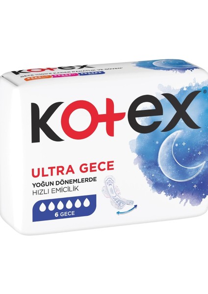 Ultra Ped Gece 6'lı Günlük Ped