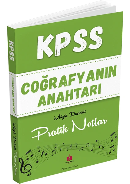 Anahtar Kitaplar Yayınevi 2025 KPSS Coğrafyanın Anahtarı Hafıza Teknikleriyle Müzik Destekli Pratik Notlar