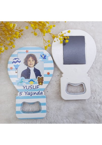 15 Adet 1 Yaş Resimli Balon Açacak Doğum Günü Magnet HDBL13