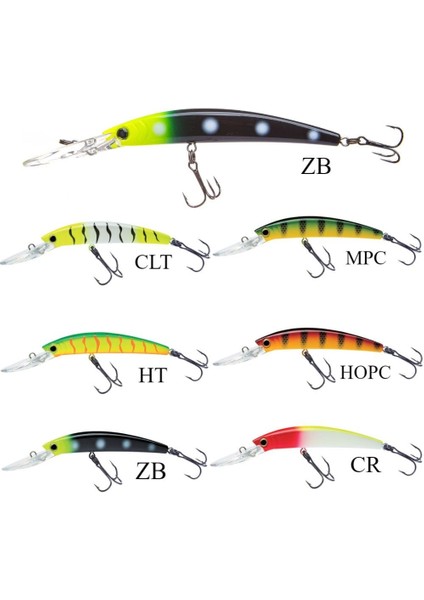 Yozuri Crystal Minnow Deep Diver Walleye R1205 Suni Yem fiyatları