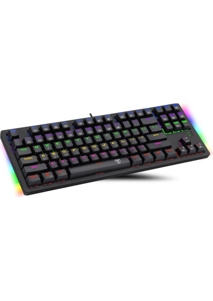 Bali T-TGK311 Rainbow Rgb Mechanical Gaming Klavye , USB
