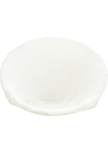Jakarlı Kumaş Daire Sandalye Slipcover Çıkarılabilir Beyaz (Yurt Dışından) fiyatları