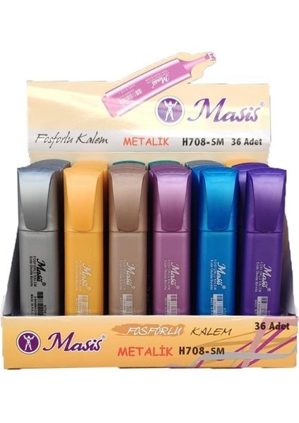 SINERJI-H708-SM Metalik Fosforlu Kalem