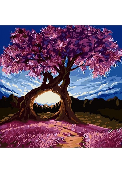 Aşıklar Ağacı Sayılarla Boyama Seti Rulo 40 x 50 cm