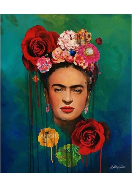 Frida Kahlo Sayılarla Boyama Seti Rulo 40 x 50 cm