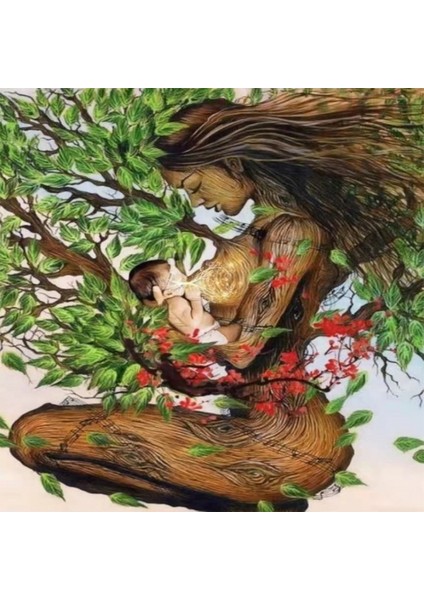 Kadın Herşeydir Sayılarla Boyama Seti Rulo 40 x 50 cm