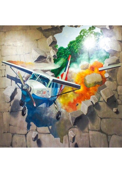 Beklenmeyen Uçak Sayılarla Boyama Seti Kasnaklı 40 x 50 cm