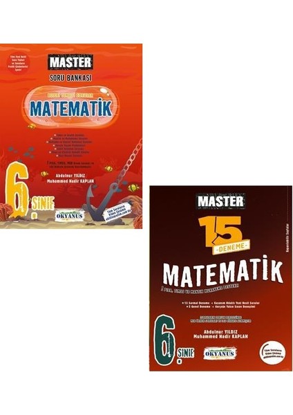 6. Sınıf Matematik Master Soru + Deneme Seti Yeni 2022