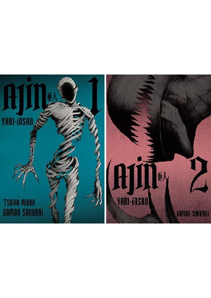 Ajin 1 ve 2. Ciltler Manga Seti / Gamon Sakurai