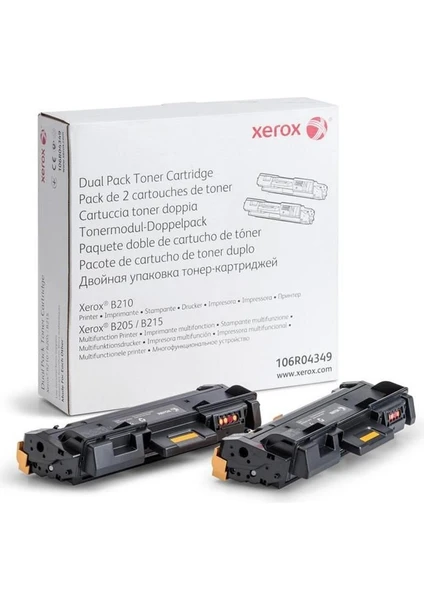 106R04349 B210/B205/B215 6000 Sayfa Dual Pack Toner