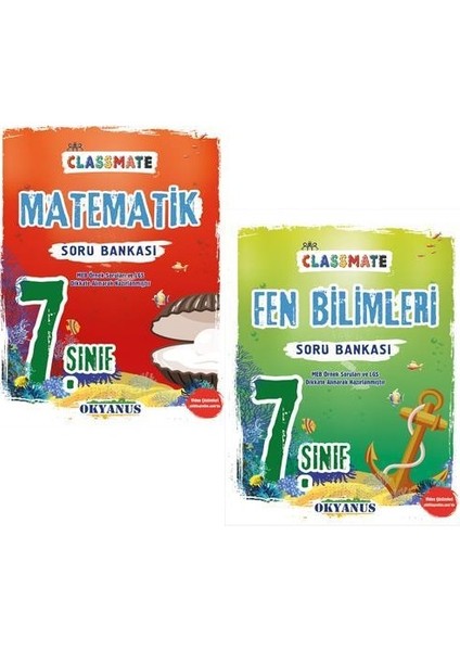 7. Sınıf Matematik Fen Bilimleri Classmate Soru Seti Yeni 2022