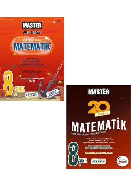 8. Sınıf Matematik Master Soru + Deneme Seti Yeni 2022