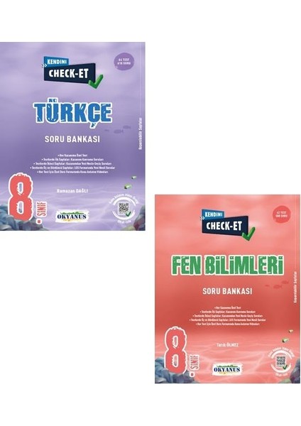 8. Sınıf Türkçe Fen Bilimleri Kendini Check - Et Soru Seti Yeni 2022