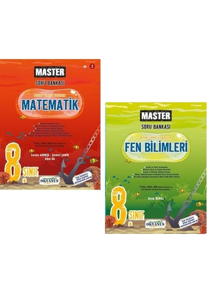 8. Sınıf Matematik Fen Bilimleri Master Soru Bankası Seti Yeni 2022