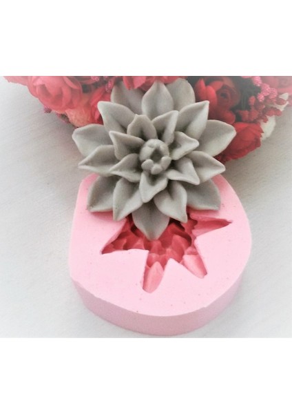 3 Boyutlu Dahlia Çiçek Yıldız Çiçek Silikon Kalıp K-095 fiyatları