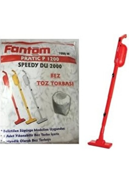 Fantom P1200 Pratik Speedy DU2000 Sentetik Bez Torba