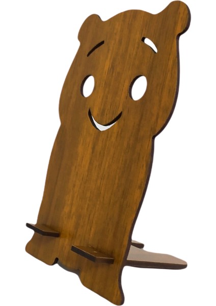 Köpek Model Portatif Telefon Tablet Tutucu Aparatı Sabitleyici Masa Üstü Ahşap Telefon Tutacağı fiyatları