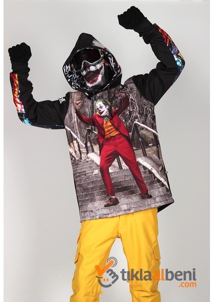 Joker Kayak Montu ve Snowboard Hoodie / Özel Tasarım