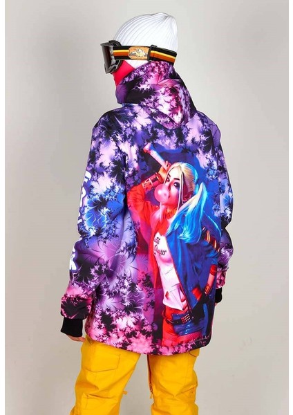 Harley Quinn Snowsea Outdoor Kadın Mor Mont SS5572