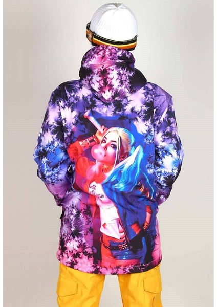 Harley Quinn Snowsea Outdoor Kadın Mor Mont SS5572