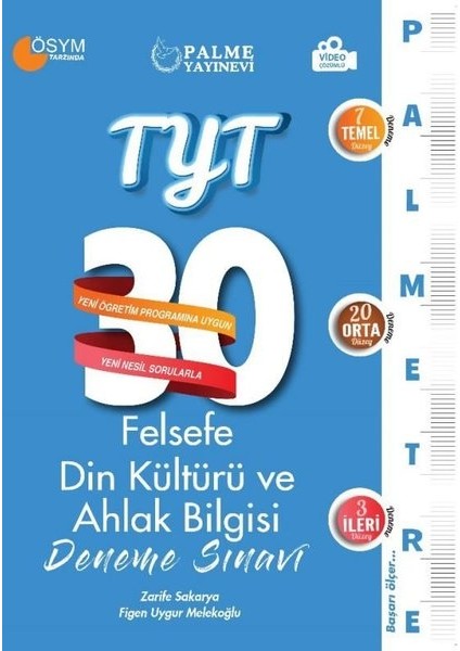 TYT Felsefe Din Kültürü ve Ahlak Bilgisi 30 Deneme Sınavı