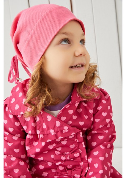 Kız Bebek Çocuk Pembe Şapka Bere El Yapımı Rahat Cild Dostu %100 Pamuklu Kaşkorse modelleri