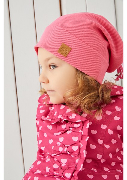 Kız Bebek Çocuk Pembe Şapka Bere El Yapımı Rahat Cild Dostu %100 Pamuklu Kaşkorse indirimleri