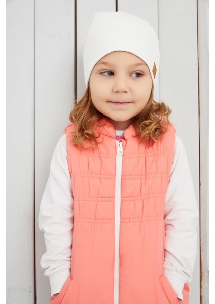 Kız Bebek Çocuk Beyaz Şapka Bere El Yapımı Rahat Cild Dostu %100 Pamuklu Kaşkorse indirimleri