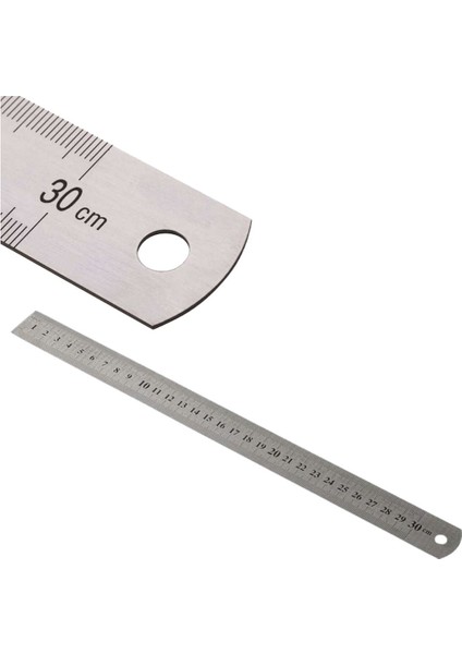 Çelik Cetvel Metal Cetvel Pres Baskılı Paslanmaz Çelik 30 cm