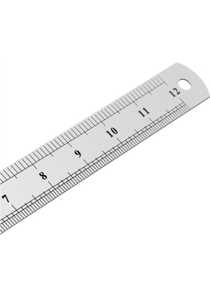 Çelik Cetvel Metal Cetvel Pres Baskılı Paslanmaz Çelik 30 cm