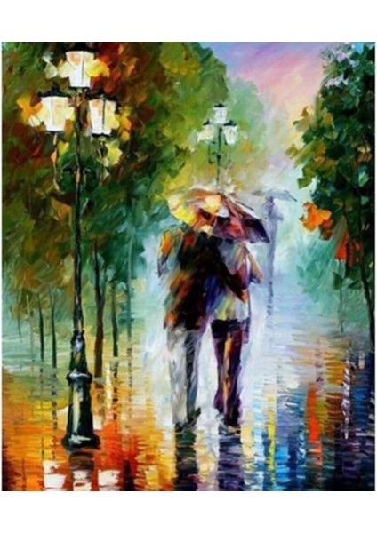 Kasımda Aşk Başkadır Sayılarla Boyama Seti Rulo 40 x 50 cm