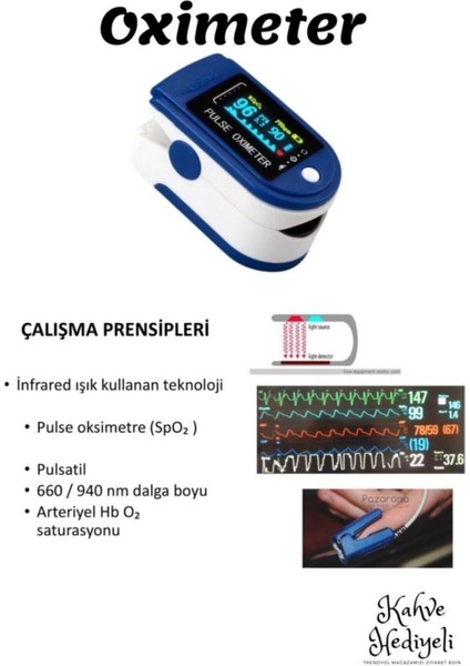 Oximetre Kalp Atış Hızı Kan Oksijen Bilgisi Ölçüm Cihazı Oximeter fırsatları
