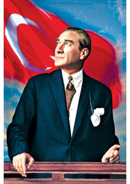 Hazar Bayrak Atatürk Posteri 100X150CM