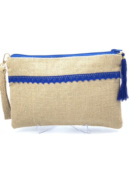 Bleu Blanc El Çantası / Clutch Çanta