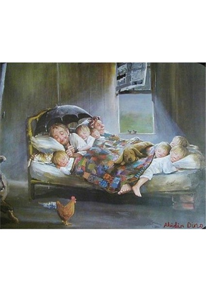 Mutluluğun Resmi Sayılarla Boyama Seti Rulo 40 x 50 cm