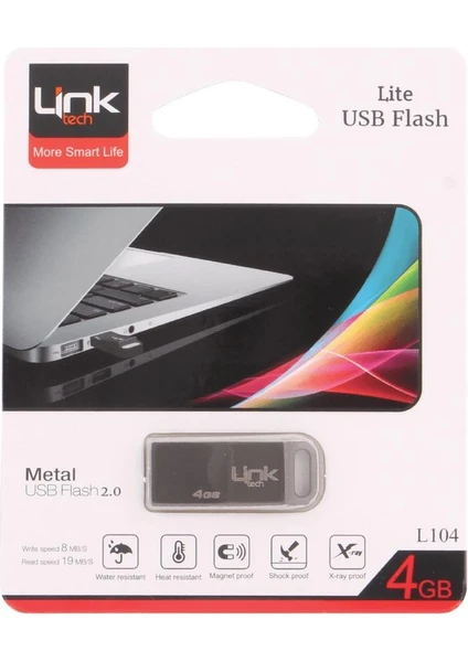 Lite 4gb Metal 8mb/s USB Bellek L104