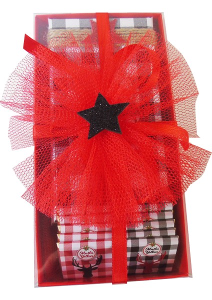 Kırmızı Asetat Kutuda, Geyikler Mutlu Yılbaşı Çikolatası fiyatları