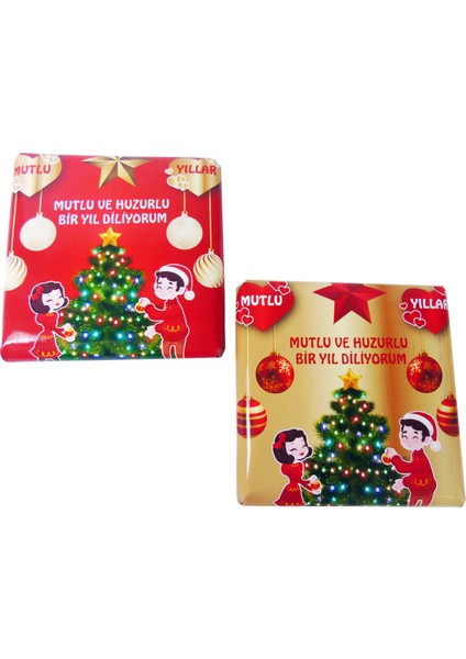 Gold Asetatlı Içinde, 2'li Mutlu Yıllar Çikolatası