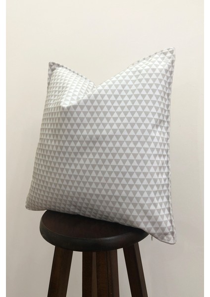 geometrik üçgen desenli minimal modern kırlent kılıfı fiyatları