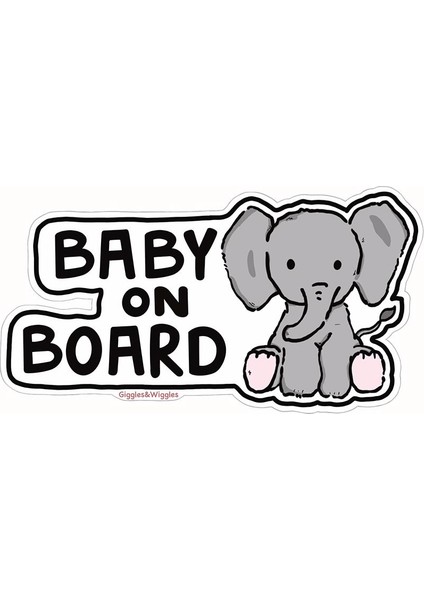 Baby On Board Fil Araç Sticker, 18 x 10 cm
