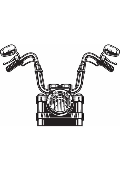 Siyah Rıder Araç ve Motor Kask Sticker 7,5 x 11 cm