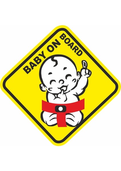 Arabada Bebek Var Araç Sticker (15X15 Cm)
