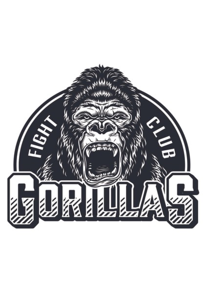 Goril Araç Motor Sticker 14*12CM